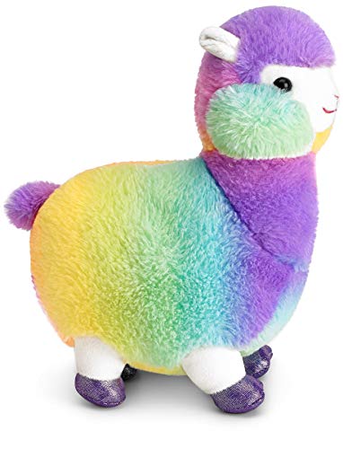 Mousehouse Gifts - Entzückender weicher Regenbogen-Teddy, Kuscheltier Plüschtier (Llama) von Mousehouse Gifts