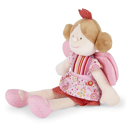 Mousehouse Gifts Rosa Märchenprinzessin Poupetta Puppe Prinzessin mit Flügeln und Krone von Mousehouse Gifts