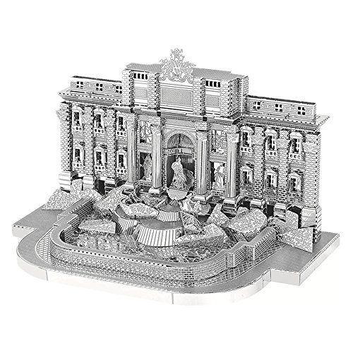 Moutu 3D Metall Puzzle Roman Trevi Brunnen Gebäude Modellbausätze B22205 DIY 3D Laser Cut Assemble Jigsaw Toy von Moutu