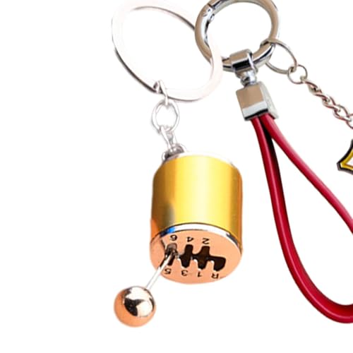 Auto Shifter Gear Keychains, Getriebeschaltschlüsselkasten | Schaltgetriebe Schaltgetriebe Fidget Toy - Creative 6 -Speed ​​-Getriebe -Hebelschlüsselung, Key FOB -Schlüsselschainszubehör von Moxeupon