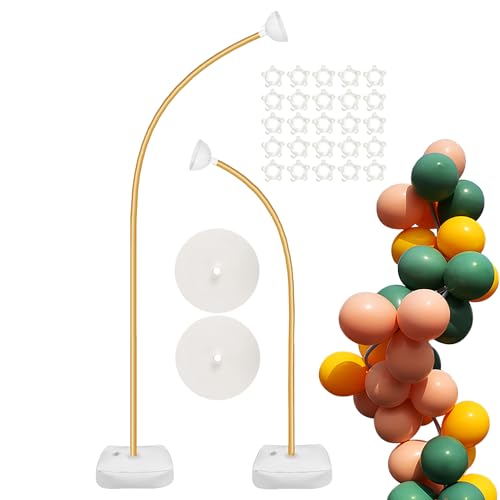 Ballonbogen-Set | Goldfarbenes Blumenbogen-Hintergrund-Set | Biegbares Deko Hintergrund Gestell Für Hochzeit Ballnacht Fotografie Ladenöffnung Firmenevents Feste Ballonbogen-Set | Goldfarbenes Blumenbogen-Hintergrund-Set | Biegbares Deko Hintergrund Gestell Für Hochzeit Ballnacht Fotografie Ladenöffnung Firmenevents Feste von Moxeupon