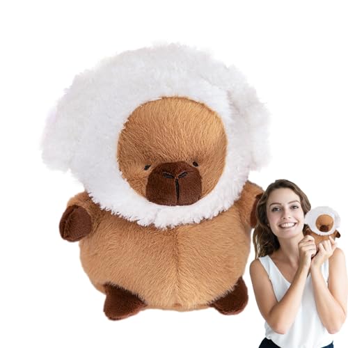 Capybara Plüschtier, Capybara Stofftierpuppe | Weiches, kuscheliges Capybara-Spielzeug | Bequeme Capybara-Plüschtiere, Stofftierpuppen für Kinder, von Moxeupon