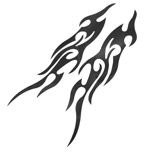 Motorrad Aufkleber Und Abziehbilder,Sportliche Flammenmuster Kfz Aufkleber | 2 Stück Wetterbeständiges Emblem Für Motorrad Auto Scooter Schneemobil Motorrad Aufkleber Und Abziehbilder,Sportliche Flammenmuster Kfz Aufkleber | 2 Stück Wetterbeständiges Emblem Für Motorrad Auto Scooter Schneemobil von Moxeupon
