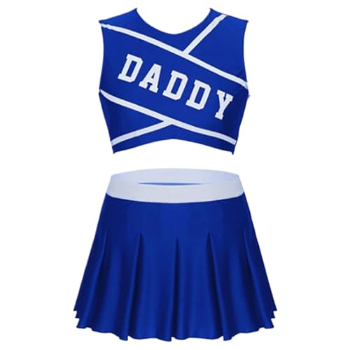 Moxeupon Cheerleader-Outfit, Cheerleader-Kostüm,Modisches Cheer-Outfit Cheerleading-Outfit | Frauen-Cheerleader-Uniformen für Nachtclub-Bühne, chinesisches Neujahr, Valentinstag von Moxeupon