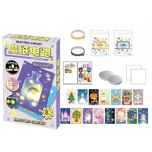 Moxeupon Experimentiersets Für Kinder | Elektronik Experimente Set - Leuchtende Grußkarten Basteln Lernspielzeug mit Praktischen Aktivitäten für und Mädchen Moxeupon Experimentiersets Für Kinder | Elektronik Experimente Set - Leuchtende Grußkarten Basteln Lernspielzeug mit Praktischen Aktivitäten für und Mädchen von Moxeupon