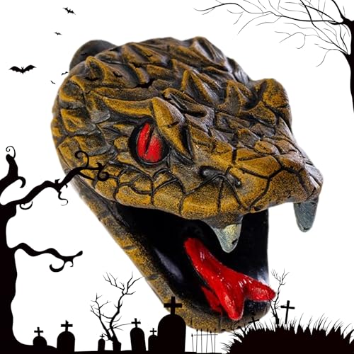 Moxeupon Halloween-Schlangenpfeife | Zischendes Schlangengeräusch,Scherz Kunstharz Halloween Requisiten, Streich Spielzeug für Gruselhaus, Escape Room, drinnen und draußen Dekoration, Moxeupon Halloween-Schlangenpfeife | Zischendes Schlangengeräusch,Scherz Kunstharz Halloween Requisiten, Streich Spielzeug für Gruselhaus, Escape Room, drinnen und draußen Dekoration, von Moxeupon