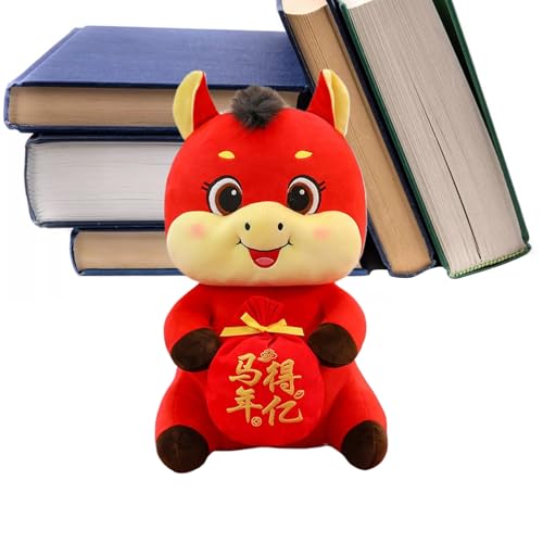 Moxeupon Jahr des Pferdes Stofftier - 2026 Chinesisches Neujahr Plüschtier | Stofftier Spielzeug Geschenk Für Büro Schule Studentenzimmer Autoinnenraum Bücherregal Schreibtisch Deko - Für Zuhause Moxeupon Jahr des Pferdes Stofftier - 2026 Chinesisches Neujahr Plüschtier | Stofftier Spielzeug Geschenk Für Büro Schule Studentenzimmer Autoinnenraum Bücherregal Schreibtisch Deko - Für Zuhause von Moxeupon