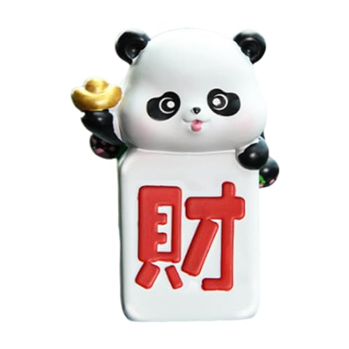 Moxeupon Niedliche Panda-Figur, Spielzeug, Panda-Auto-Armaturenbrett-Dekor | Mahjong Panda Auto Dekoration Figur | Armaturenbrett-Puppe im chinesischen Stil, niedliches Auto-Innenzubehör, von Moxeupon