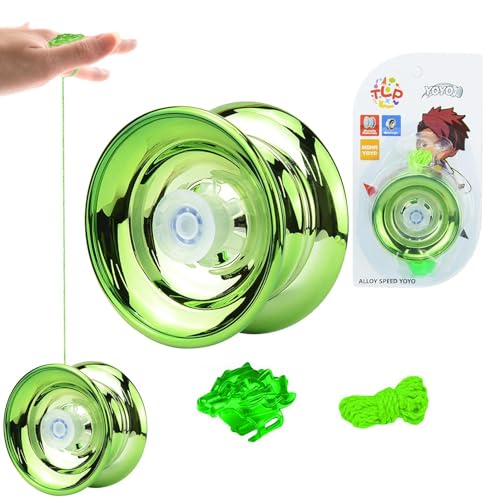 Yoyo-Bälle für Kinder,Legierung Yoyo Toy Yo-Yo Ball - Starkes, schlagfestes Yoyo-Spielzeug, Geburtstagsgeschenk, Kindergarten-Früherziehungsspielzeug für Kinder und Anfänger von Moxeupon