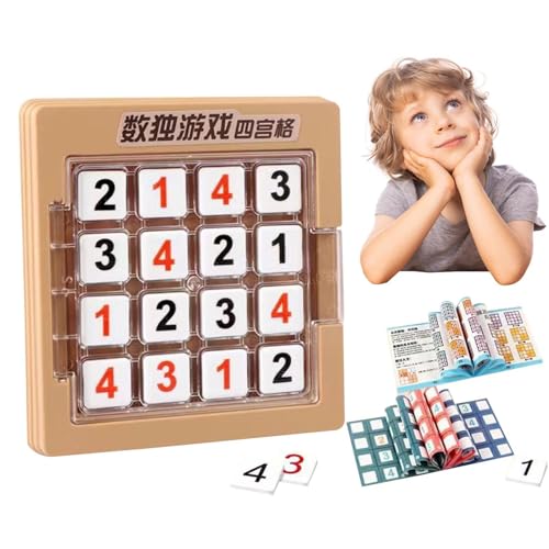 Zahlenrätselspiel, Mathe-Spielzeug für Kinder,Lern-Desktop-Spiel - Interaktives, herausforderndes, neuartiges, kreatives Familienbrettspielspielzeug für und Mädchen von Moxeupon