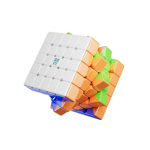 Moyu 5x5 Magic Cube Aochuang v6 Magnetic Master Cube 5x5x5 Puzzle Toy Cube Stickerless, 96 Magnets, Anti-Stick Design Adjustable Elasticity Stickerless Magic Cube (Single-Track Version) von Moyu