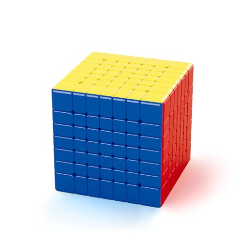 Moyu Meilong 7M V2 7 x 7 Magnetic Speed Cube, Magic Cube with Adjustable Elasticity and Sticker-Free Shape, Moves Quickly and Smoothly Puzzle Boxes von Moyu