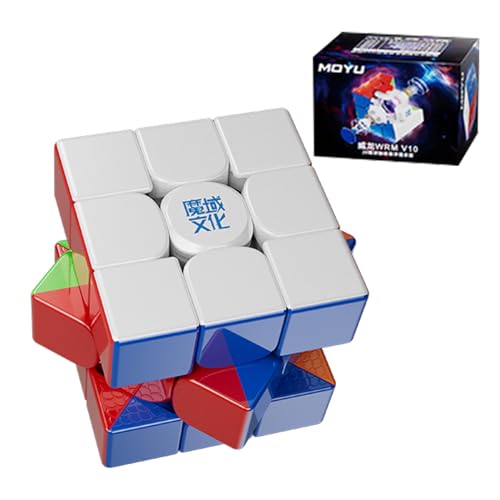 Moyu WRM V10 Maglev Speed Cube, 100 Magnets Magnetic Magic Cube 3x3, moyu v10 Puzzle Cube Suitable for Competition Training and Birthday Gifts(Ball - core Maglev UV Version) von Moyu