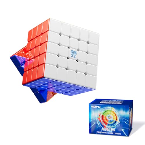 Moyu Aochuang V6 5x5 Magnetischer Speed ​​Cube ohne Aufkleber mit UV-Beschichtung, 5 x 5 Flagship Edition-Würfel, 160 Magnete, Antihaft-Design, Magic Cube mit Einstellbarer Elastizität von Moyu