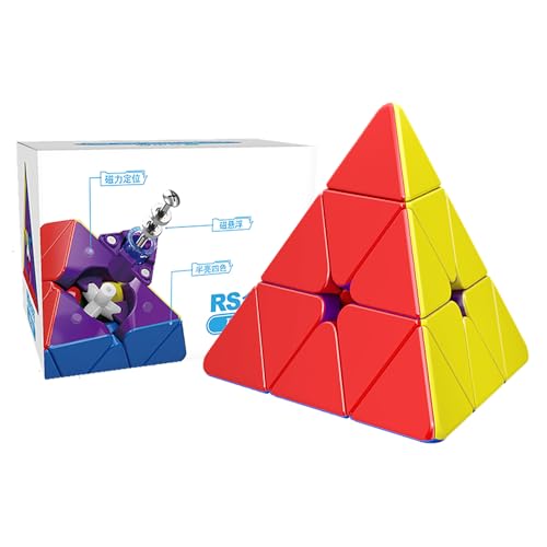 Moyu RS Pyraminx Cube Magnetic Pyramid Puzzle Stickerless Magic Cube Easy Turn & Smooth Faster & Professional Triangle Cube(Maglev Version) Moyu RS Pyraminx Cube Magnetic Pyramid Puzzle Stickerless Magic Cube Easy Turn & Smooth Faster & Professional Triangle Cube(Maglev Version) von Moyu