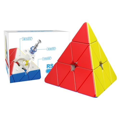 Moyu RS Pyraminx Cube Magnetic Pyramid Puzzle Stickerless Magic Cube Easy Turn & Smooth Faster & Professional Triangle Cube(Magnetic Version) Moyu RS Pyraminx Cube Magnetic Pyramid Puzzle Stickerless Magic Cube Easy Turn & Smooth Faster & Professional Triangle Cube(Magnetic Version) von Moyu