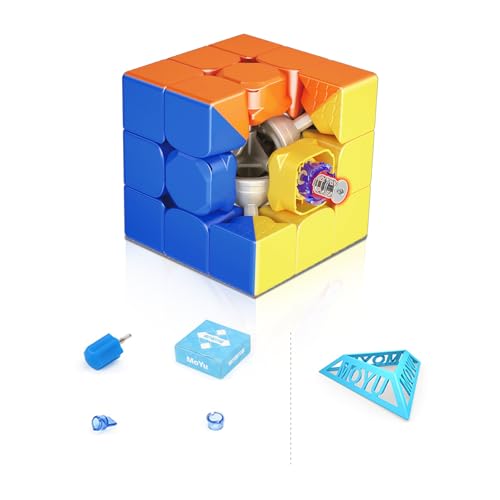 Moyu Super RS3M 3x3 Magic Cube, Professional 3x3 Puzzle Cube Stickerless Magnetic Master Cube Magnetic Cube Gift for Speed Cuber(Magnetic Version) von Moyu