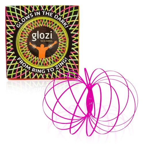 Glozi Geometrisches Magisches Flow Armband - Einfach zu Bedienen - 3D Armband Spirale Spielzeug, Spinning Armband Spirale für Kinder und Erwachsene (Pink) von Mozi