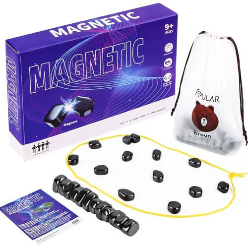 Magnetisches Schachspiel, Tragbares Magnetspiel, Magnetsteine Magnetic Chess Game, Tisch-Magnetspiel Schach-Brettspiel Magnet Spiel Tragbares Schachbrett Für Kinder & Erwachsene von MplehDa