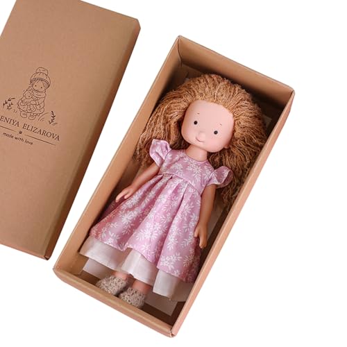 Mppchhn Handgefertigte Puppen für Mädchen, weiche handgefertigte Puppen - Süße kleine Mädchenpuppen Stofftier,Handgefertigte Plüschpuppe für den Weihnachtsgeburtstag, fördert Fantasie und Feinmotorik Mppchhn Handgefertigte Puppen für Mädchen, weiche handgefertigte Puppen - Süße kleine Mädchenpuppen Stofftier,Handgefertigte Plüschpuppe für den Weihnachtsgeburtstag, fördert Fantasie und Feinmotorik von Mppchhn