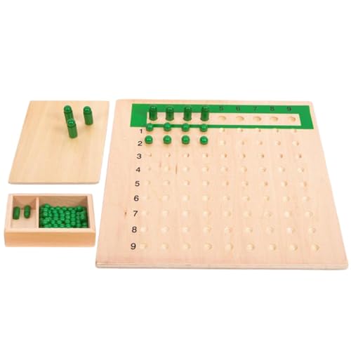 Mppchhn Multiplikationsbrett und Hundertertafel, Stressabbau Sensory Toy, Multiplikationstafel Multiplikationsbrett, Multiplikation für Kinder Lernspielzeug von Mppchhn