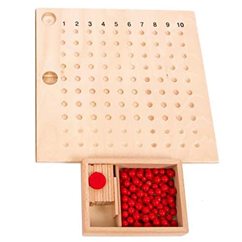 Mppchhn Multiplikationsbrett und Hundertertafel, Stressabbau Sensory Toy, Multiplikationstafel Multiplikationsbrett, Multiplikation für Kinder Lernspielzeug von Mppchhn