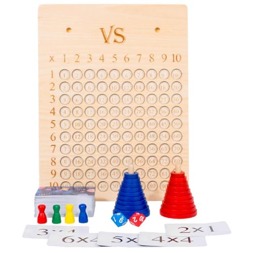 Multiplikationsbrett und Hundertertafel, Stressabbau Sensory Toy, Multiplikationstafel Multiplikationsbrett,Rainbow Multiplikationsbrett, Multiplikation für Kinder Lernspielzeug von Mppchhn