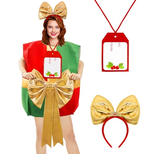 Mprocen Weihnachtsgeschenk Kostüme Adult Christmas Parcel Fancy Dress Kostüm - Einheitsgröße von Mprocen