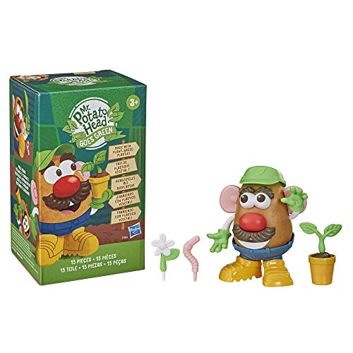 Potato Head Mr Goes Green, 15 Teile, hergestellt mit Bioplastik, Kinderspielzeug von Mr. Potato Head