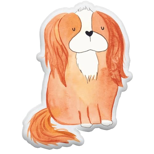 Mr. & Mrs. Panda Kissen Kuscheltier Hund Cavalier King Charles Spaniel 70 cm - Geschenk, Tierliebhaber, Hunderasse, Hundebesitzer, Hundemama, Spruch, von Mr. & Mrs. Panda