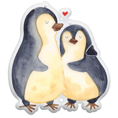 Mr. & Mrs. Panda Kissen Kuscheltier Pinguin umarmen 25 cm - Geschenk, Plüschtier, glücklich, Hochzeit, Hochzeitsgeschenk, verknallt, Tierkissen, von Mr. & Mrs. Panda