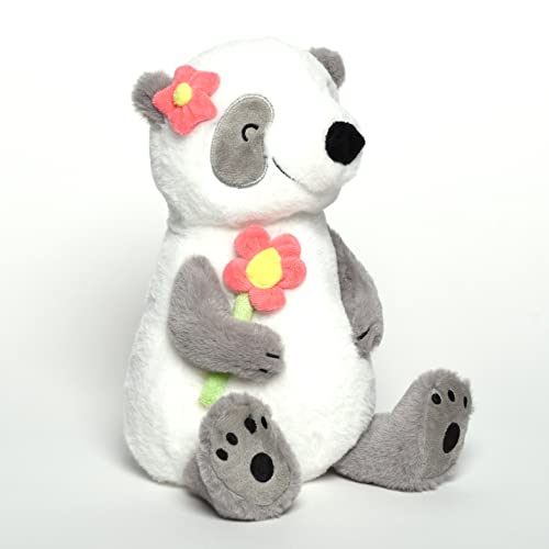 Mr. & Mrs. Panda Kuscheltier Panda mit Blume - Geschenk, Plüsch, Gute Laune, Schmusetier, Teddy, Spielzeug, lustige Sprüche, Tiermotive, Tiere, von Mr. & Mrs. Panda