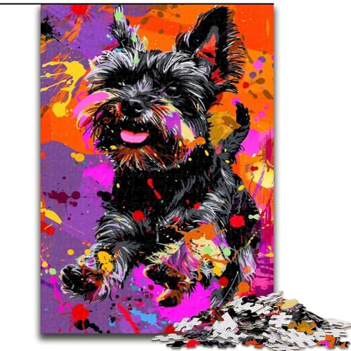 Puzzle für Erwachsene, 1000 Teile, Bunte Hunde, aus Holz, Kinder ab 14 Jahren, 50x75cm, anspruchsvolles Denkspiel – entspannendes Spielzeug für Teenager Puzzle für Erwachsene, 1000 Teile, Bunte Hunde, aus Holz, Kinder ab 14 Jahren, 50x75cm, anspruchsvolles Denkspiel – entspannendes Spielzeug für Teenager von MrChunlong