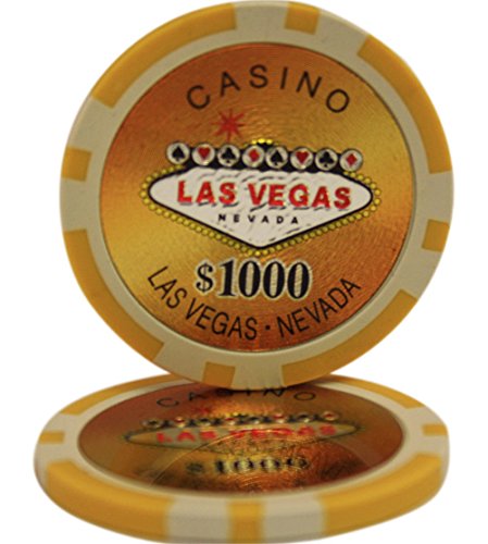 50 $1000 Las Vegas Casino Clay Composite 14 Gramm Pokerchips von Mrc Poker