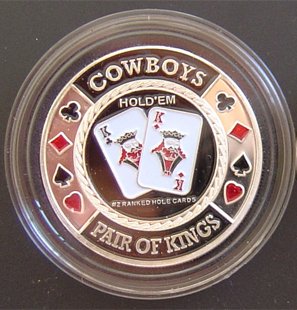 Mrc Poker Handbemalter Pokerkartenschutz, Cowboy, Silber von Mrc Poker