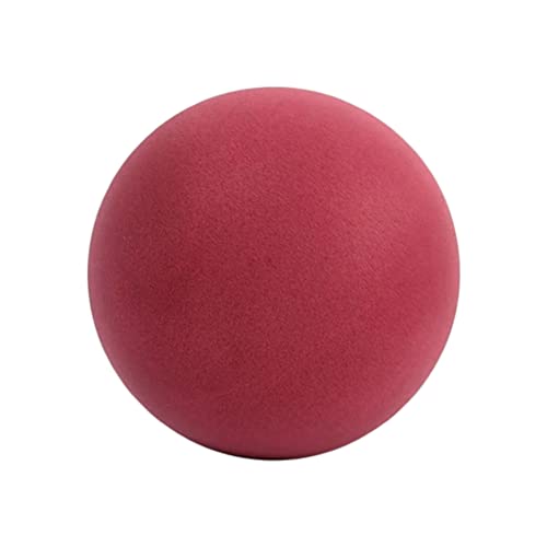 18CM Mute Ball Schwamm Weicher Hüpfball Geräuschreduzierung Kinder Indoor-Sportschwammschlägerball, Schaumstoff-Sportbälle, Schaumstoffball Schwammball Indoor-Aktivitätsball (Rot) von Mrisata