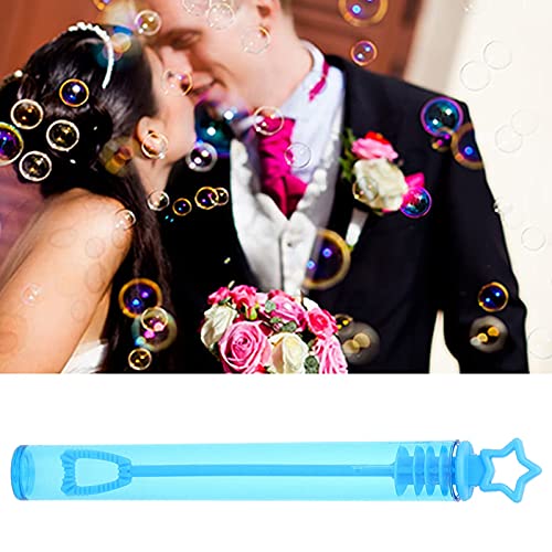 Bubble Wands Tube Elegante Hochzeit Party Spielzeug Herz Weiß Stern Blau (fünfzackiger Stern blau) von Mrisata