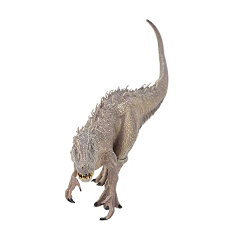 Dinosaurier Modell Spielzeug Simulation Tier Modell Tyrannosaurus Figuren Spielen Kind Schreibtisch Dekorationen (Großer Grauer Indominus Rex (Mund beweglich)) von Mrisata