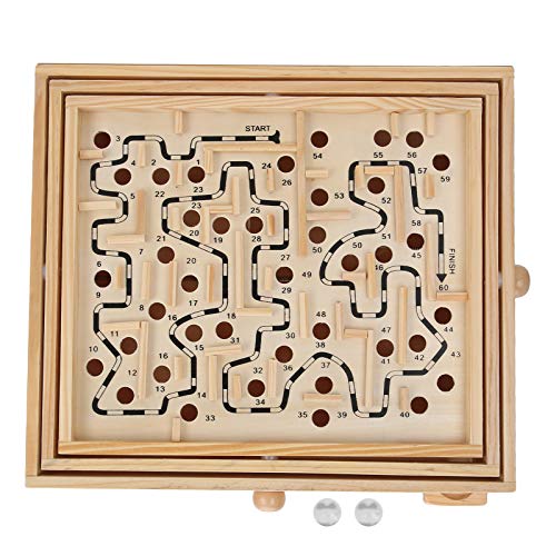 Erwachsene Kinder Holz Pädagogisches Labyrinth Gehirntraining Brettspiel Pädagogisches Spielzeug Rätsel Denksportaufgaben von Mrisata