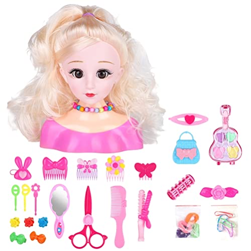 Friseur Make-up Puppen Haar Styling Modell Spielset Mädchen Zubehör Spielzeug (Schweinemelonensamenmaschine (Ausdruck zufällig #34) von Mrisata