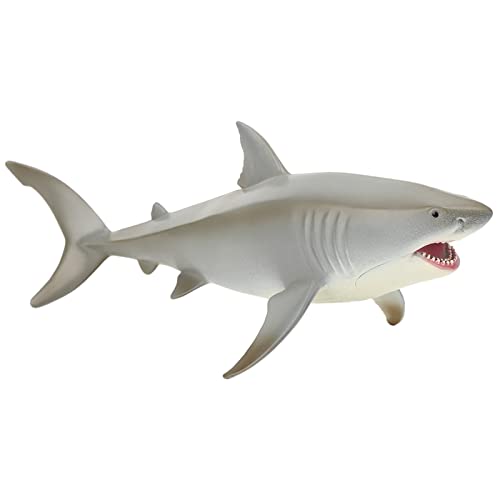 Haie Modell Simulation Marine Ozean Meeresleben Tierfigur Megalodon Lernspielzeug (Neues Hollow-Modell des Weißen Hais) von Mrisata