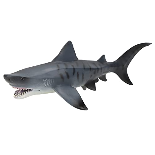 Haie Modell Simulation Marine Ozean Meeresleben Tierfigur Megalodon Lernspielzeug (Neues hohles Tigerhai-Modell) von Mrisata