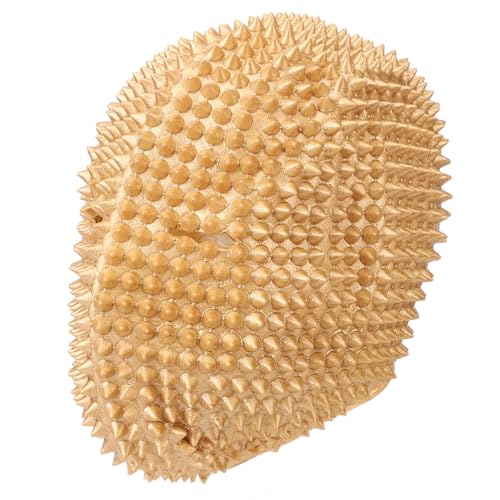 Halloween-Cosplay-Maske – Kreative Vollgesichts-Nieten-Spikes-Juwel-Margiela-Gesichtsabdeckung Halloween, Realistische Maske, Hub-Cosplay (Gold) von Mrisata