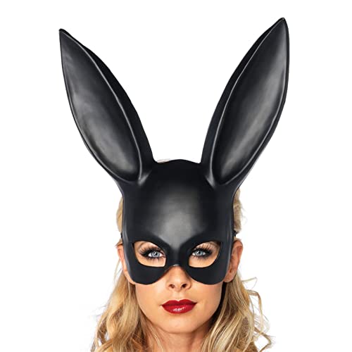 Hasenmaske Maskerade Hasenmaske Hasenhalbmaske für Geburtstagsfeier Ostern Halloween Kostümzubehör, Halloween Hasenmaske Hasenohren Maske Hasenhalbmaske für Maskerade Cosplay von Mrisata