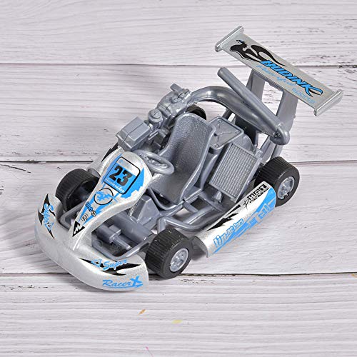 Maßstab 1:32 Legierung Automodell High Go Kart Rennwagen Spielzeugmodell Cay 1:32 Auto (Silber) von Mrisata