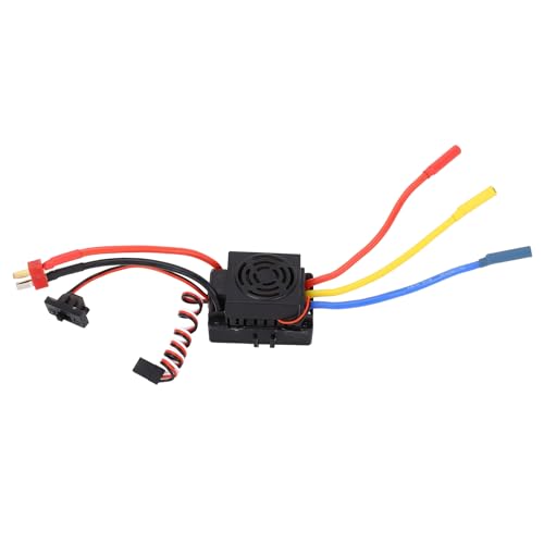 Mrisata 60A Bürstenloser Elektronischer Geschwindigkeitsregler ESC, Wasserdichter Elektronischer Geschwindigkeitsregler, 5,8 V 3 A, 1/10 RC-Car. 60 A Elektronischer von Mrisata