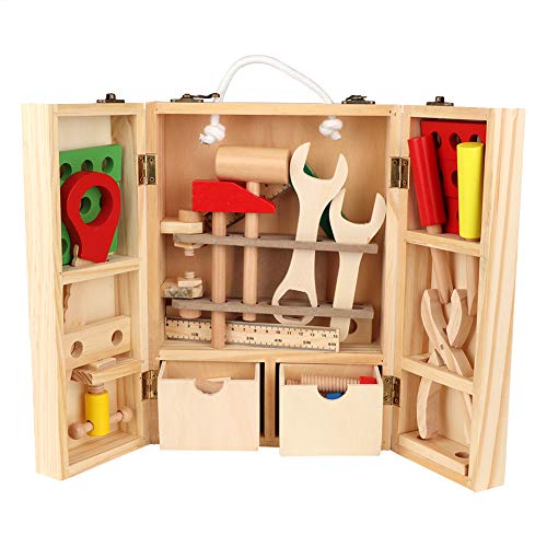 Mrisata Kid Pretend Toolbox Lernspielzeug-Set Hand-on-Fähigkeit Bunte Werkbank für von Mrisata