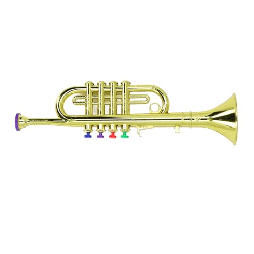 Mrisata Kinderspielzeug-Saxophon, 3-Ton-Musikinstrument für Rollenspiele in der Früherziehung (Gold) von Mrisata