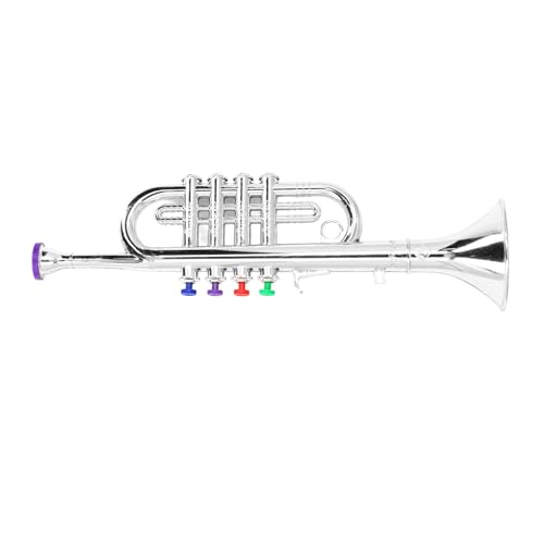 Mrisata Kinderspielzeug-Saxophon, 3-Ton-Musikinstrument für Rollenspiele in der Früherziehung (Silber) von Mrisata