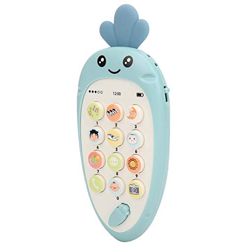 Mrisata Kindertelefon-Spielzeug-Karotten-Form-Kind-pädagogisches Handy mit Musik-Effekt-Spielzeug von Mrisata